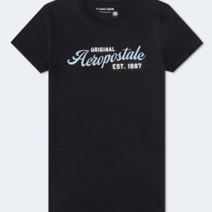 Aeropostale Original Foil Graphic Tee - Black Fox