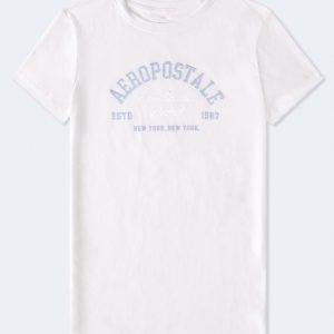Aeropostale Arch Foil Graphic Tee - Bleach