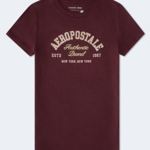 Aeropostale Arch Foil Graphic Tee - Bloomsberry