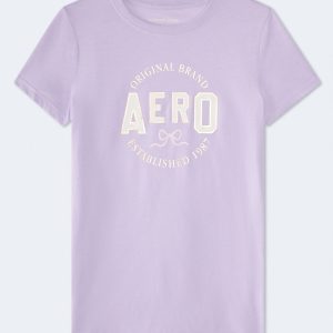 Aero Bow Foil Graphic Tee - Siberian Lilac