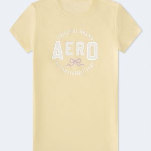 Aero Bow Foil Graphic Tee - Gold Tensel