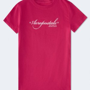 Aeropostale Script Star Graphic Tee - Blush Bloom