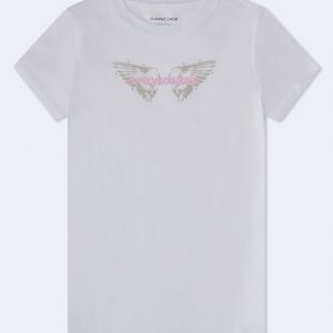 Aeropostale Wings Graphic Tee - Bleach