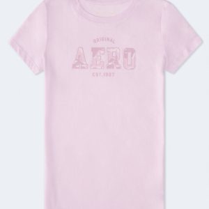 Camo Aero Logo Graphic Tee - Naturally Pink