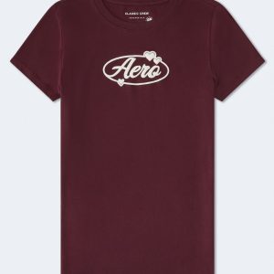 Aero Oval Hearts Graphic Tee - Bloomsberry