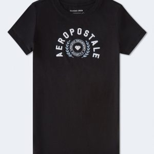 Aeropostale Diamond Arch Graphic Tee - Black Fox