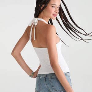 Seriously Soft Everyday Halter Top - Cream