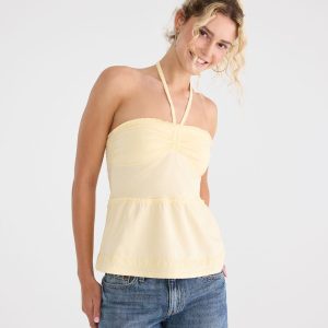Seriously Soft Babydoll Halter Top - Solaria