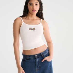 Déjà For Aero Leopard Graphic Tank Top - Cream
