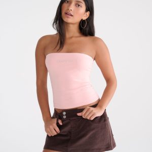 Seriously Soft Logo Everyday Tube Top - Pink Magnolia