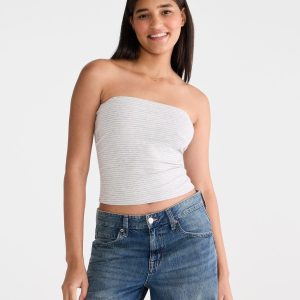 Seriously Soft Striped Everyday Tube Top - Cream