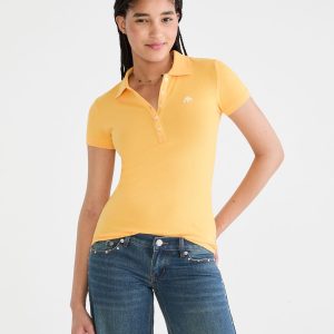 A87 Piqué Polo - Yellow