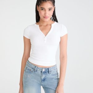 Buttery Soft Henley - Cream