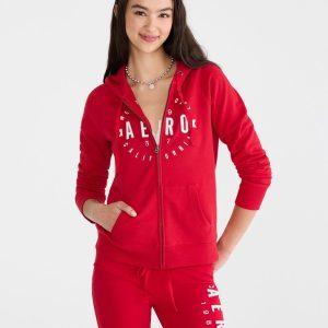 Aero West Coast Full-Zip Hoodie - Grenadine