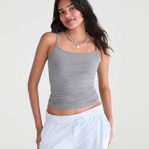 Solid Basic Cami - Med Hthr Grey