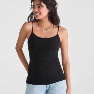 Favorite Shelf-Bra Cami - Black Fox