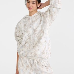 Cloud Soft Forest Camo Pullover Hoodie - Cream