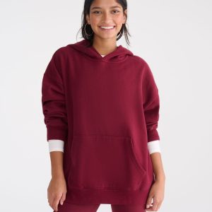 Cloud Soft Oversized Pullover Hoodie - Classic Auburn