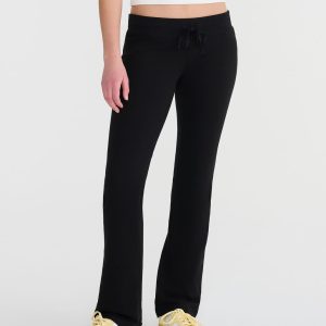 Cloud Soft Fit & Flare Sweatpants - Black Fox