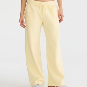 Cloud Soft Mid-Rise Wide Leg Sweatpants - Solaria