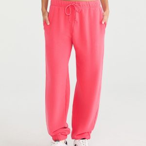 Cloud Soft Slouchy High-Waisted Jogger Sweatpants - Baroque Rose