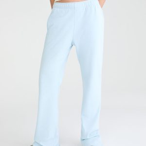 Cloud Soft High-Waisted Bootcut Sweatpants - Blue Haze