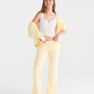 Cloud Soft High-Waisted Bootcut Sweatpants - Solaria