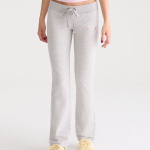 Aeropostale NY Fit & Flare Sweatpants - Light Heather Grey