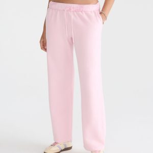 Cloud Soft Camo 1987 Mid-Rise Straight Leg Sweatpants - Mermaid Pink