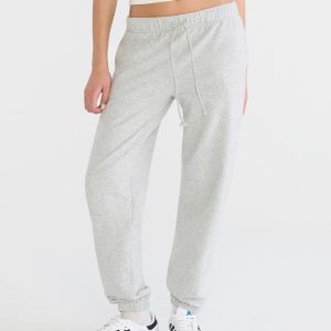 Cloud Soft Slouchy High-Rise Jogger Sweatpants - Light Heather Grey