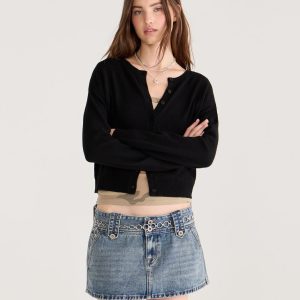 Cozy Crew Cardigan - Black Fox