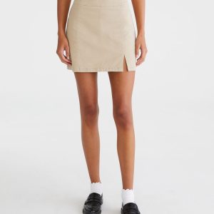 High-Waisted 15" Uniform Skirt - Summer Tan