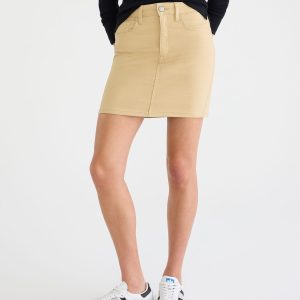 High-Waisted 16" Uniform Skirt - Summer Tan
