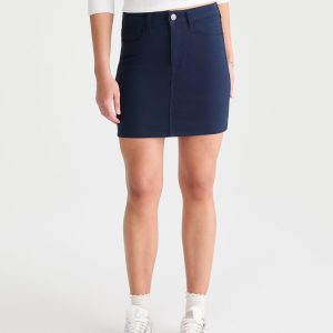 High-Waisted 16" Uniform Skirt - Navy Prep