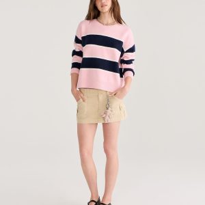 Twill Cargo Low-Rise Mini Skirt - Truffle Taupe