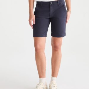 Low-Rise Uniform Bermuda Shorts - Navy Prep