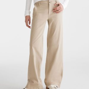 Low-Rise Baggy Wide Leg Pants - Summer Tan