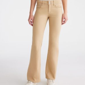 Mid-Rise Flare Uniform Pants - Summer Tan