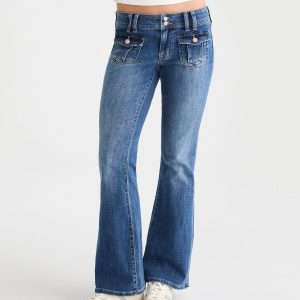 Low-Rise Flare Jean - Dark Wash