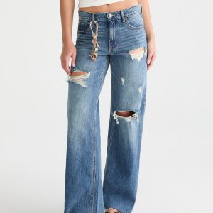 High-Rise Baggy Wide Leg Jean - Dark Wash