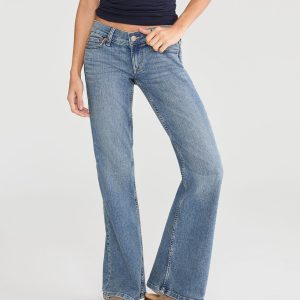 Super Low-Rise Flare Jean - Dark Wash