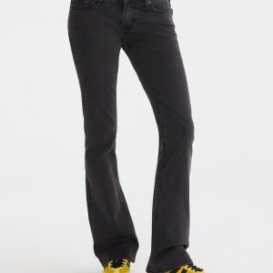 Super Low-Rise Bootcut Jean - Washed Black
