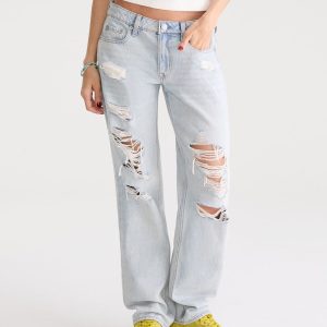 Low-Rise Baggy Jean - Light Wash