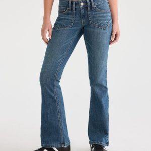 Low-Rise Flare Jean - Dark Wash